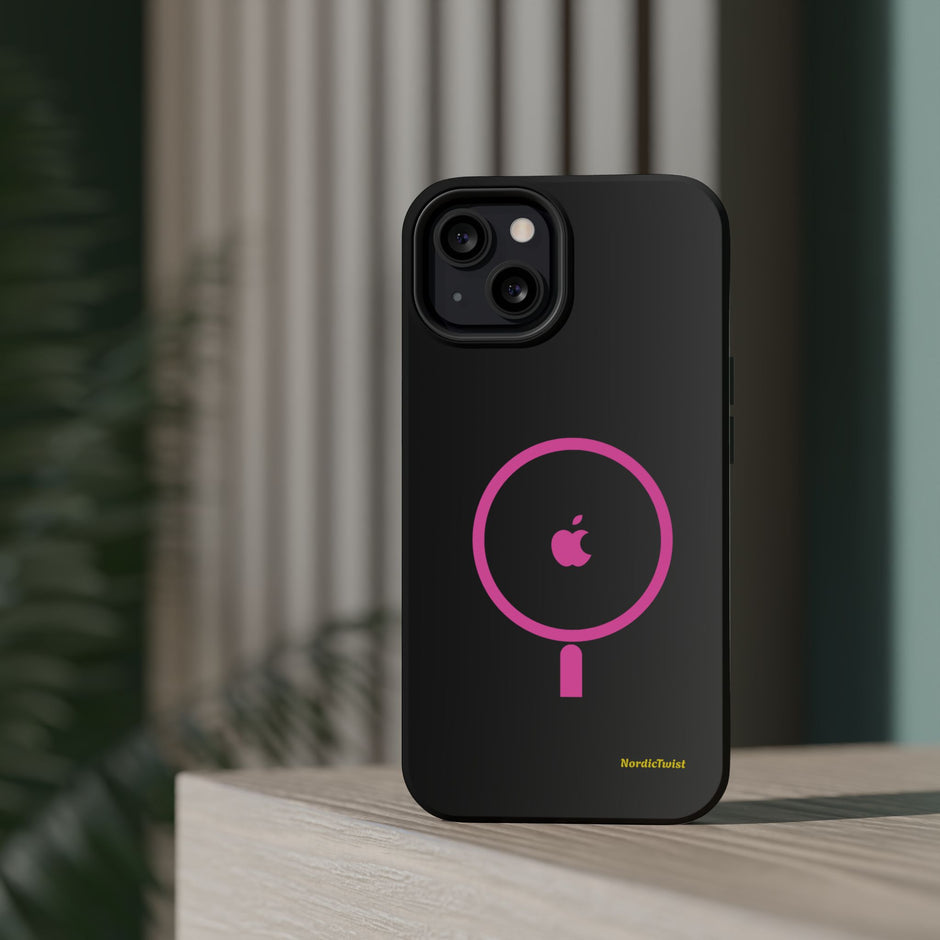 MagSafe Magnetic Impact-Resistant Phone Case — Pink Ring Design