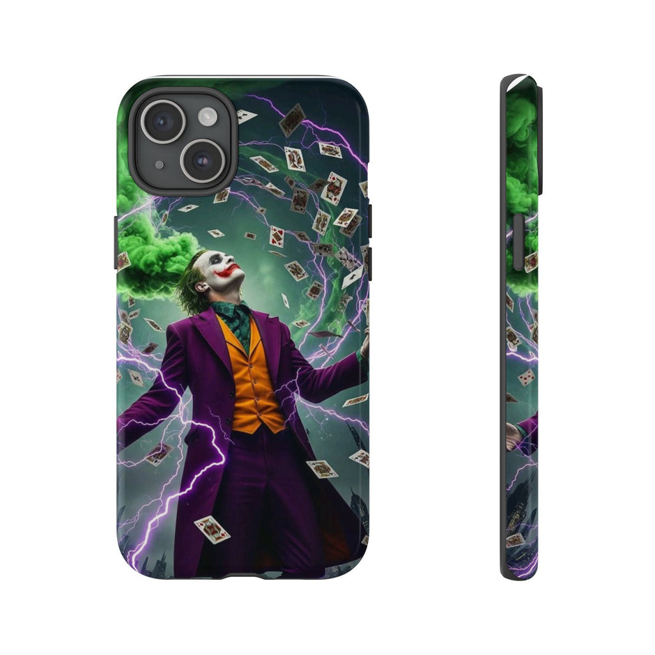 Joker Chaos Tough Phone Case — Electric Cards Graphic iPhone Case
