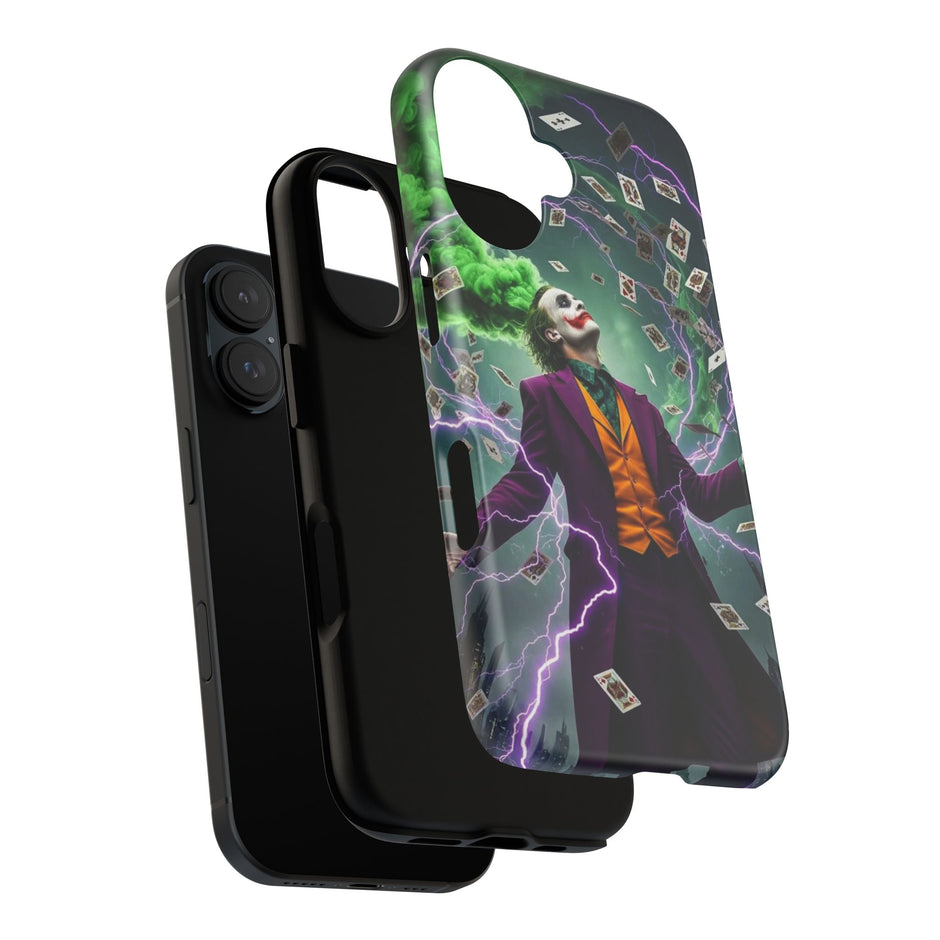 Joker Chaos Tough Phone Case — Electric Cards Graphic iPhone Case