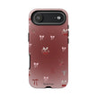 Cherry Bow Phone Case — Cute Red Gradient Protective Cover