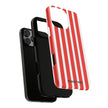 Red Striped Phone Case - Tough Cases for Stylish Protection
