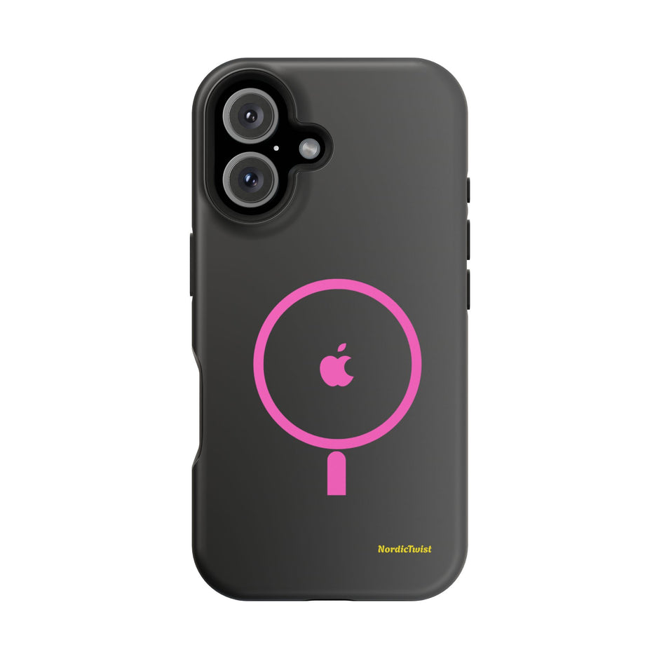 MagSafe Magnetic Impact-Resistant Phone Case — Pink Ring Design