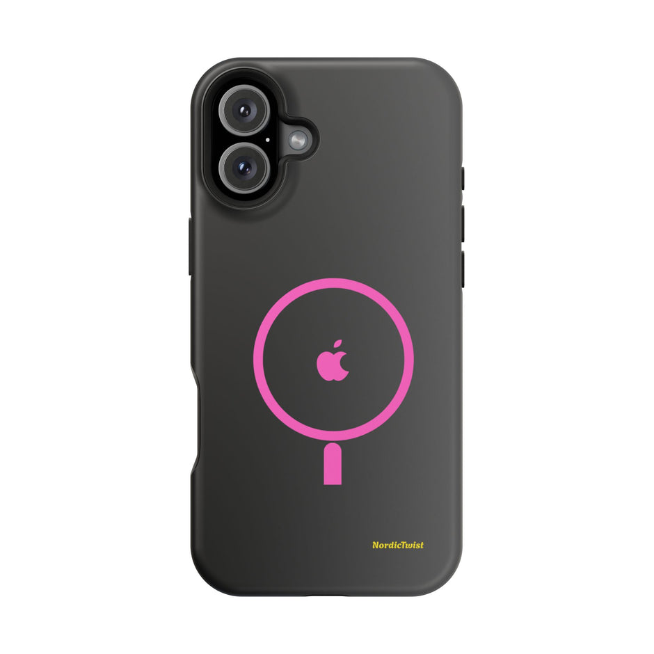 MagSafe Magnetic Impact-Resistant Phone Case — Pink Ring Design