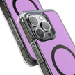 Clear Magnetic Phone Case — Minimal Purple Design