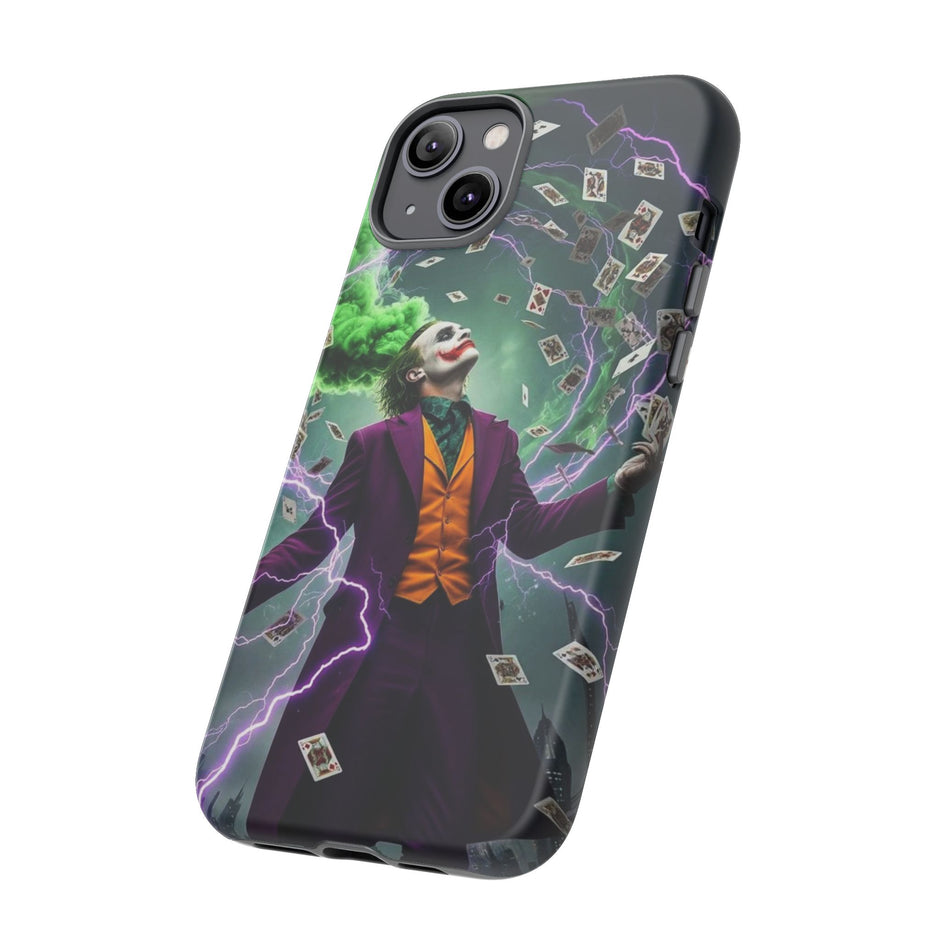 Joker Chaos Tough Phone Case — Electric Cards Graphic iPhone Case