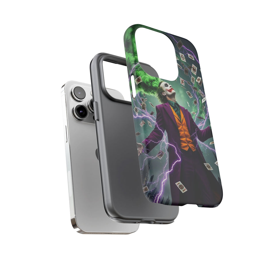 Joker Chaos Tough Phone Case — Electric Cards Graphic iPhone Case