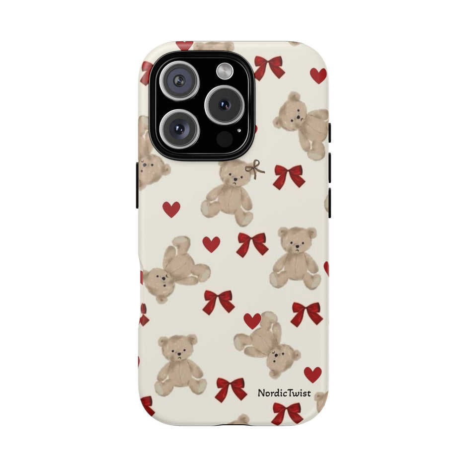 Teddy Bear Hearts Phone Case