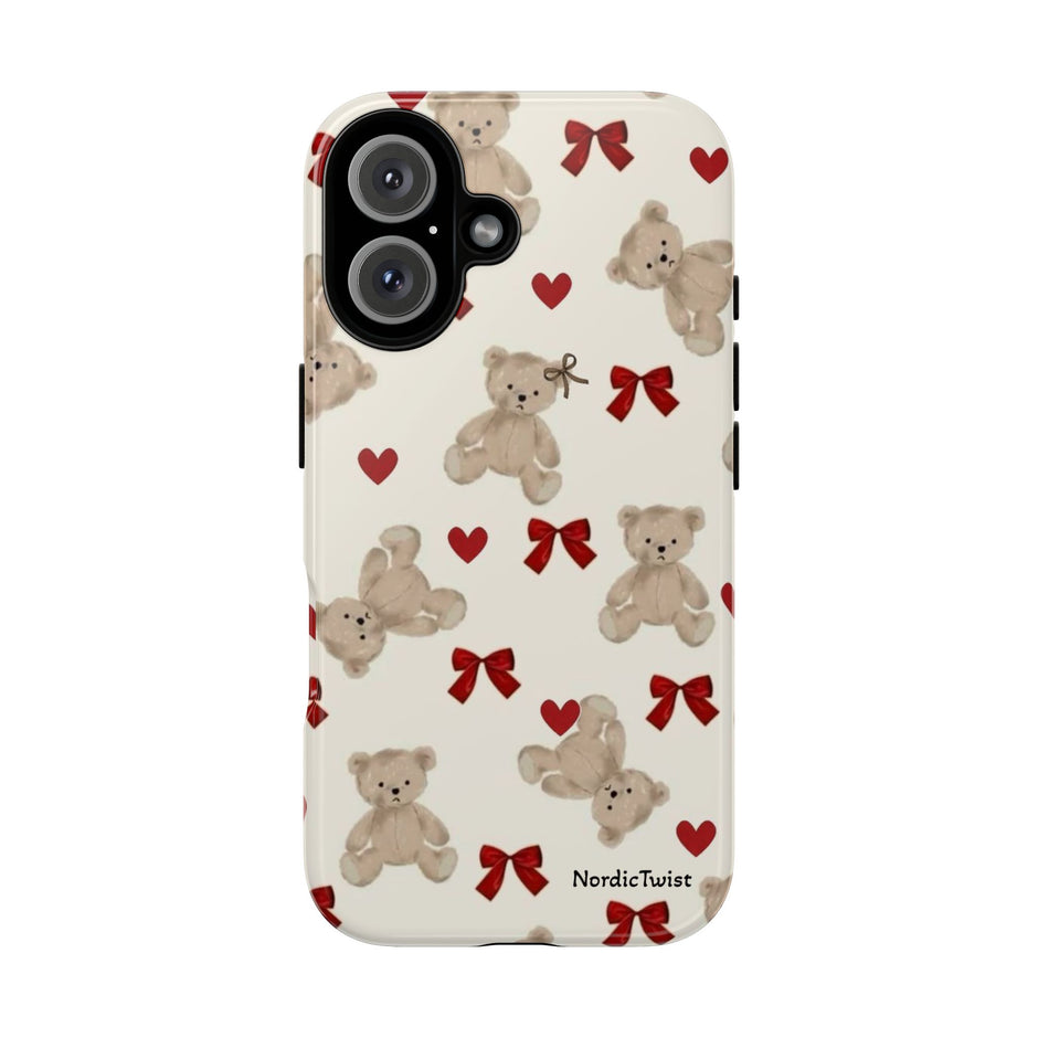 Teddy Bear Hearts Phone Case