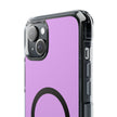 Clear Magnetic Phone Case — Minimal Purple Design