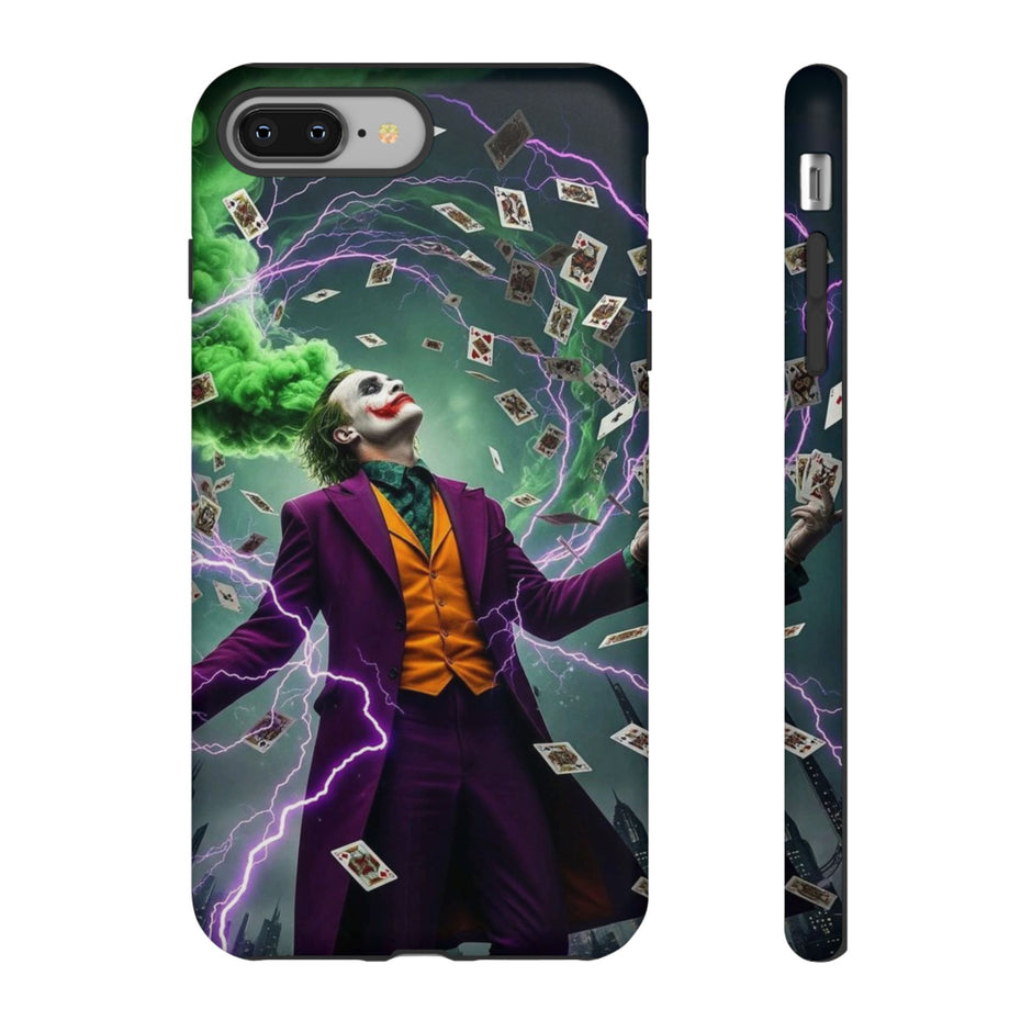 Joker Chaos Tough Phone Case — Electric Cards Graphic iPhone Case