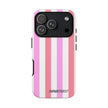 Pink Striped Phone Case - Stylish & Durable Cover