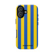 Blue and Yellow Striped Phone Case - Tough Cases