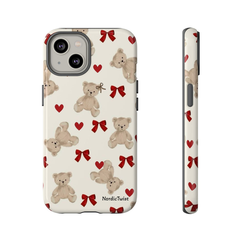 Teddy Bear Hearts Phone Case