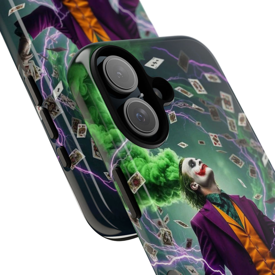 Joker Chaos Tough Phone Case — Electric Cards Graphic iPhone Case