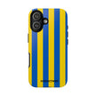 Blue and Yellow Striped Phone Case - Tough Cases