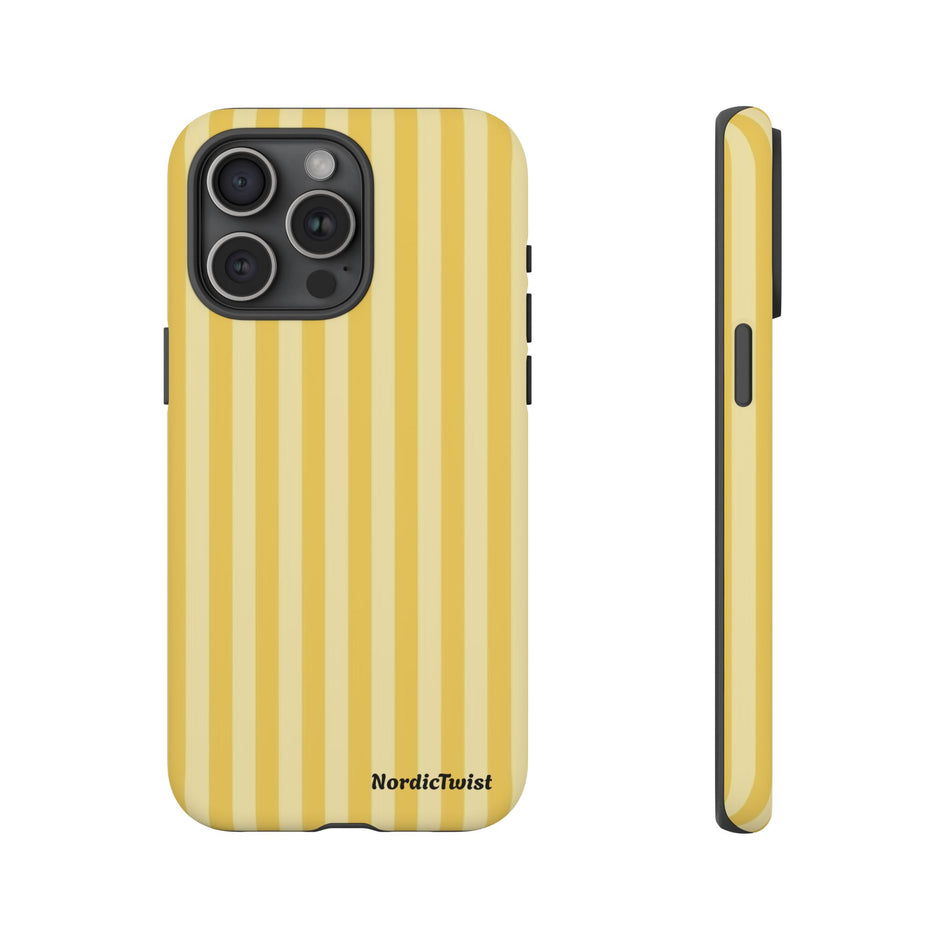 Yellow Stripe Tough Phone Case