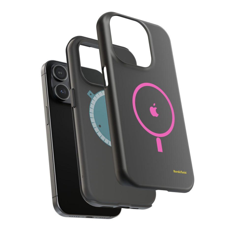 MagSafe Magnetic Impact-Resistant Phone Case — Pink Ring Design