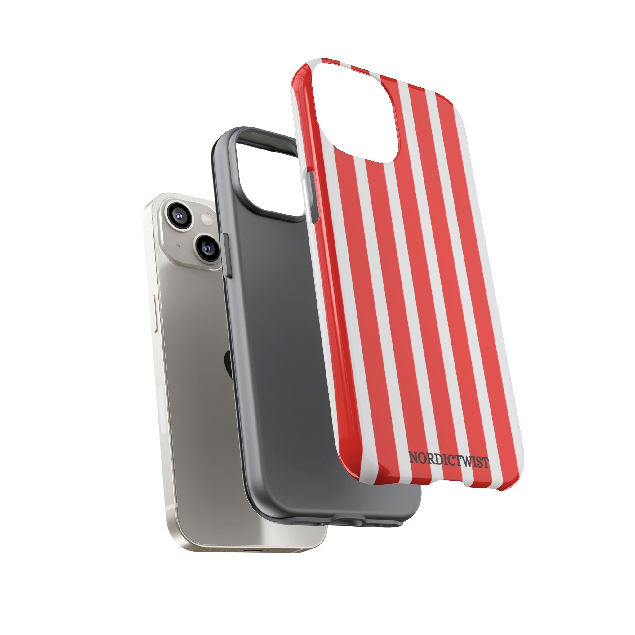 Red Striped Phone Case - Tough Cases for Stylish Protection