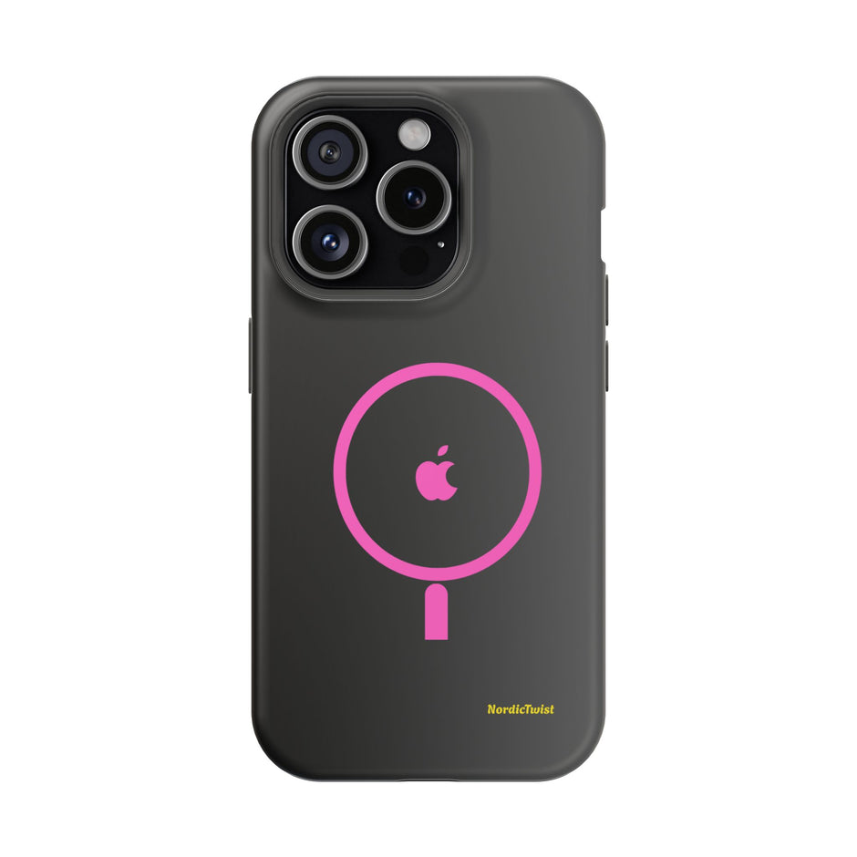 MagSafe Magnetic Impact-Resistant Phone Case — Pink Ring Design