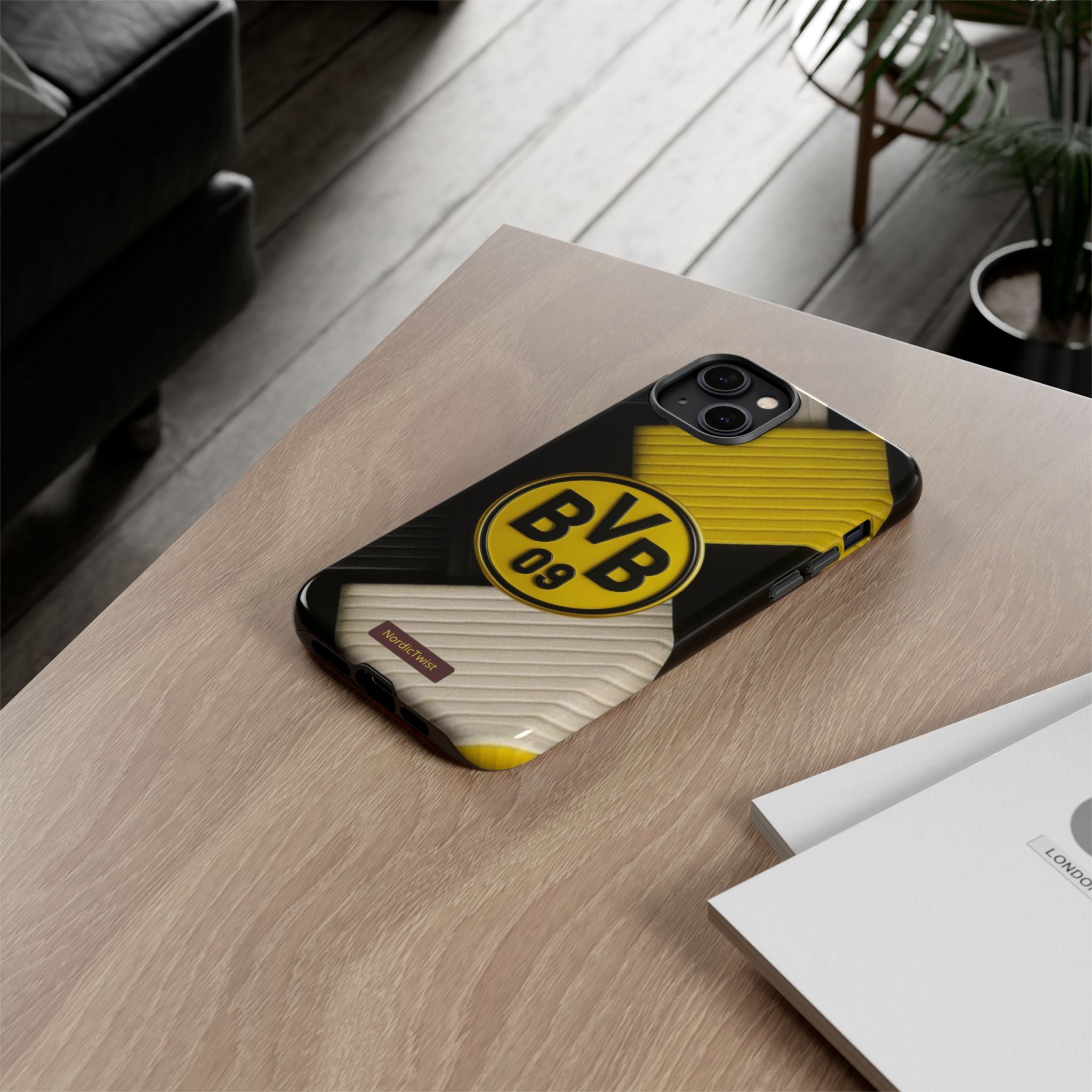 BVB 09 Tough Phone Case - Durable Protection with Bold Black and Yellow Design