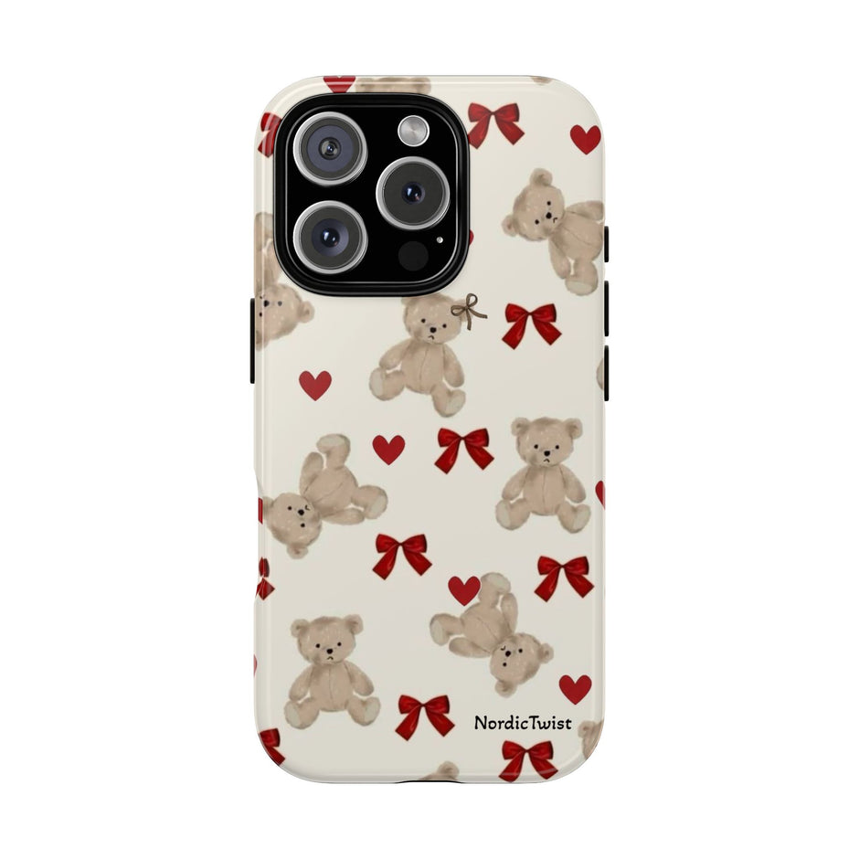 Teddy Bear Hearts Phone Case