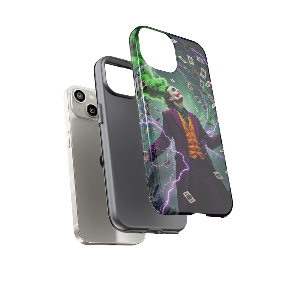 Joker Chaos Tough Phone Case — Electric Cards Graphic iPhone Case