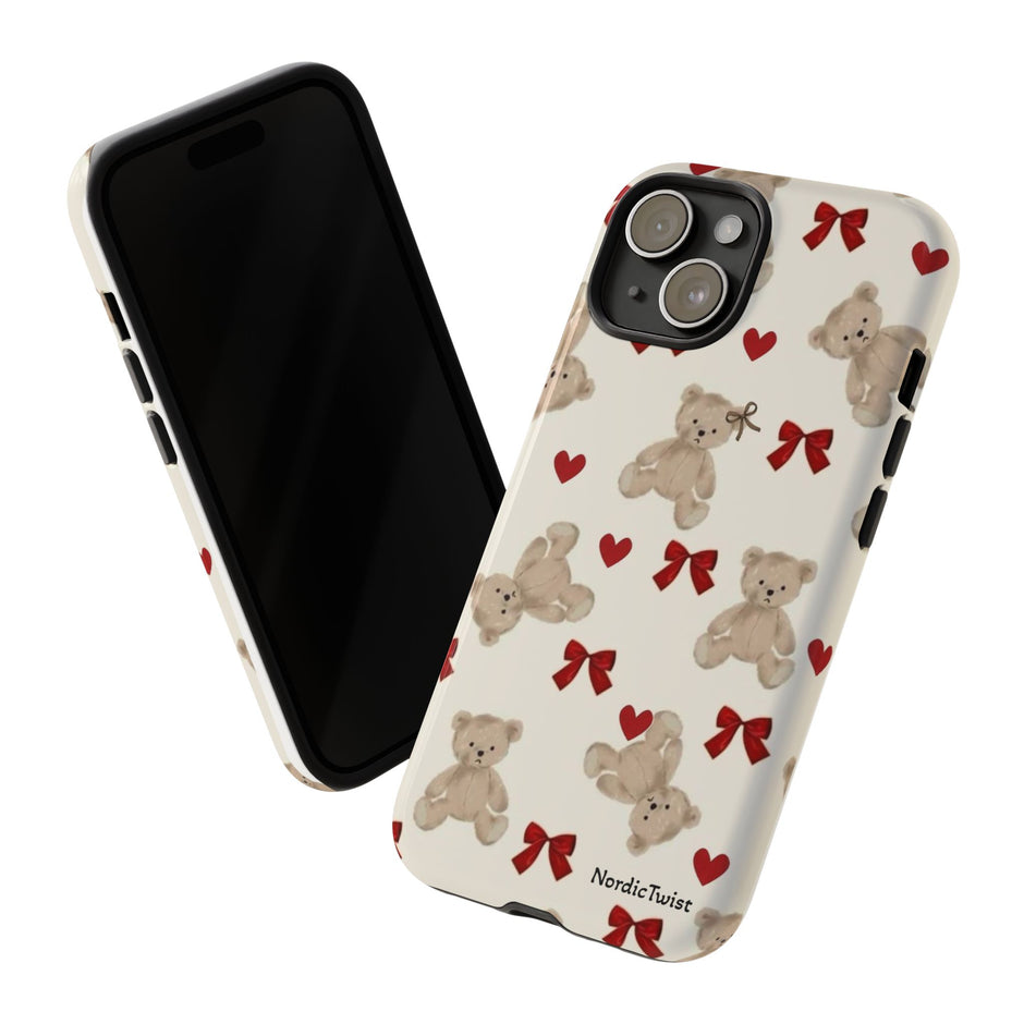 Teddy Bear Hearts Phone Case