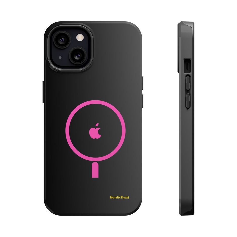 MagSafe Magnetic Impact-Resistant Phone Case — Pink Ring Design