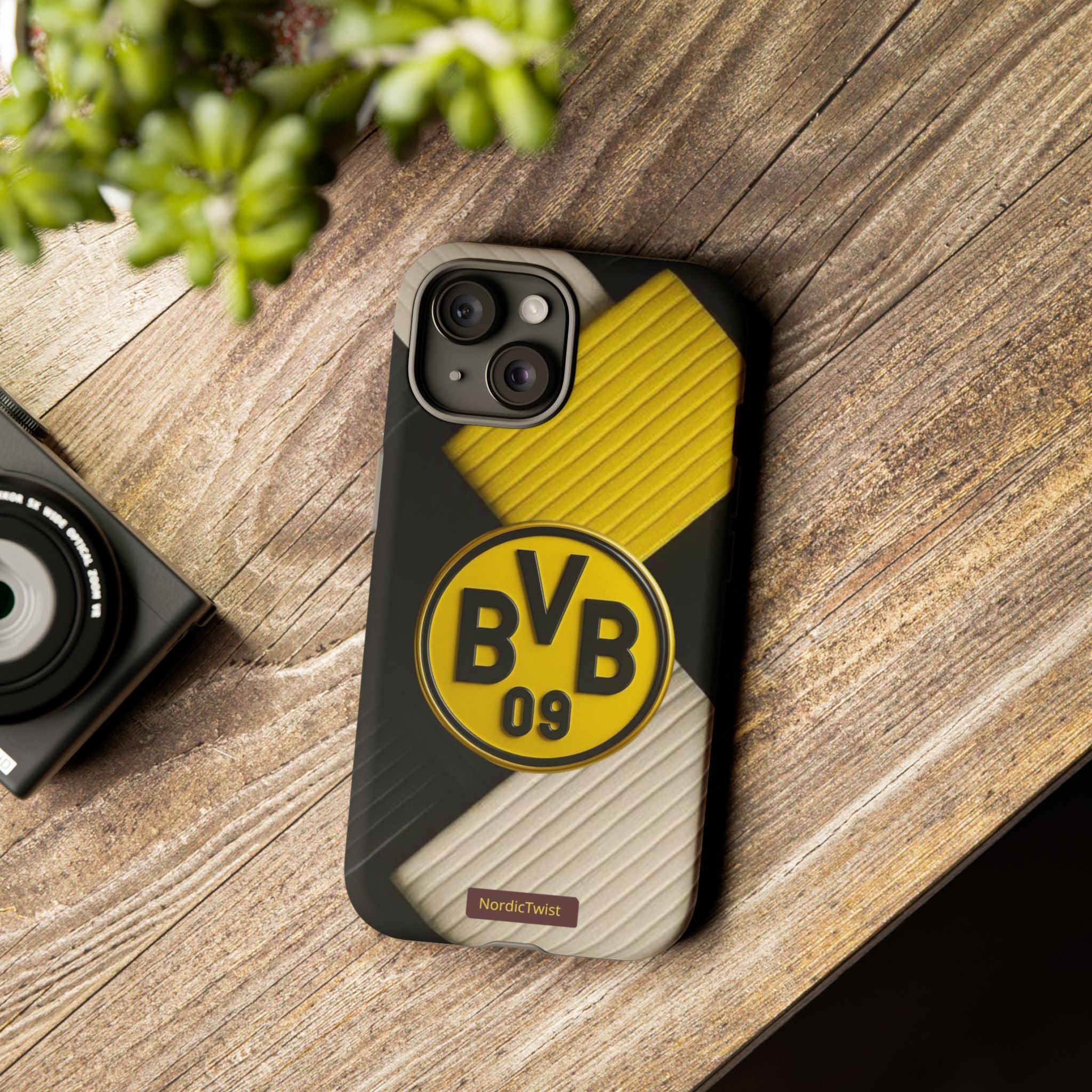 BVB 09 Tough Phone Case - Durable Protection with Bold Black and Yellow Design