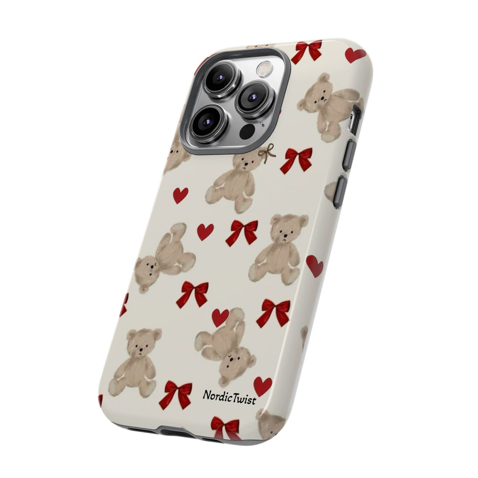 Teddy Bear Hearts Phone Case