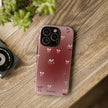 Cherry Bow Phone Case — Cute Red Gradient Protective Cover