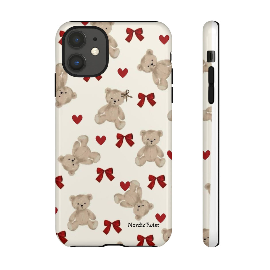 Teddy Bear Hearts Phone Case