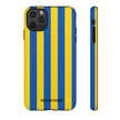 Blue and Yellow Striped Phone Case - Tough Cases