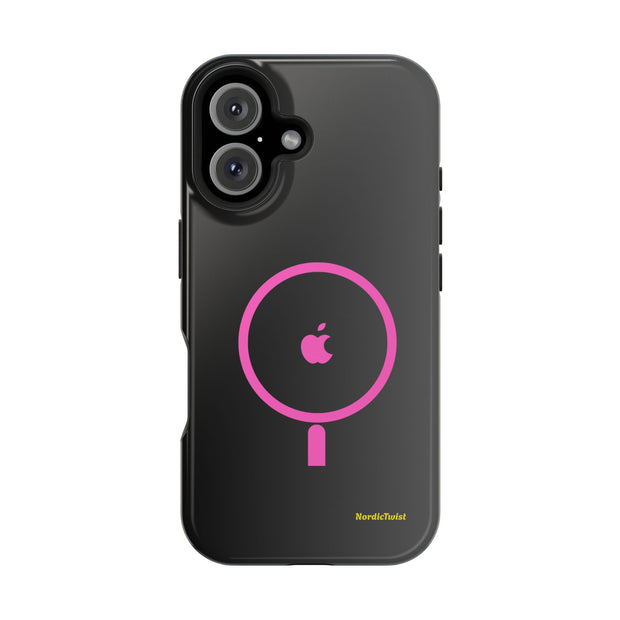 MagSafe Magnetic Impact-Resistant Phone Case — Pink Ring Design