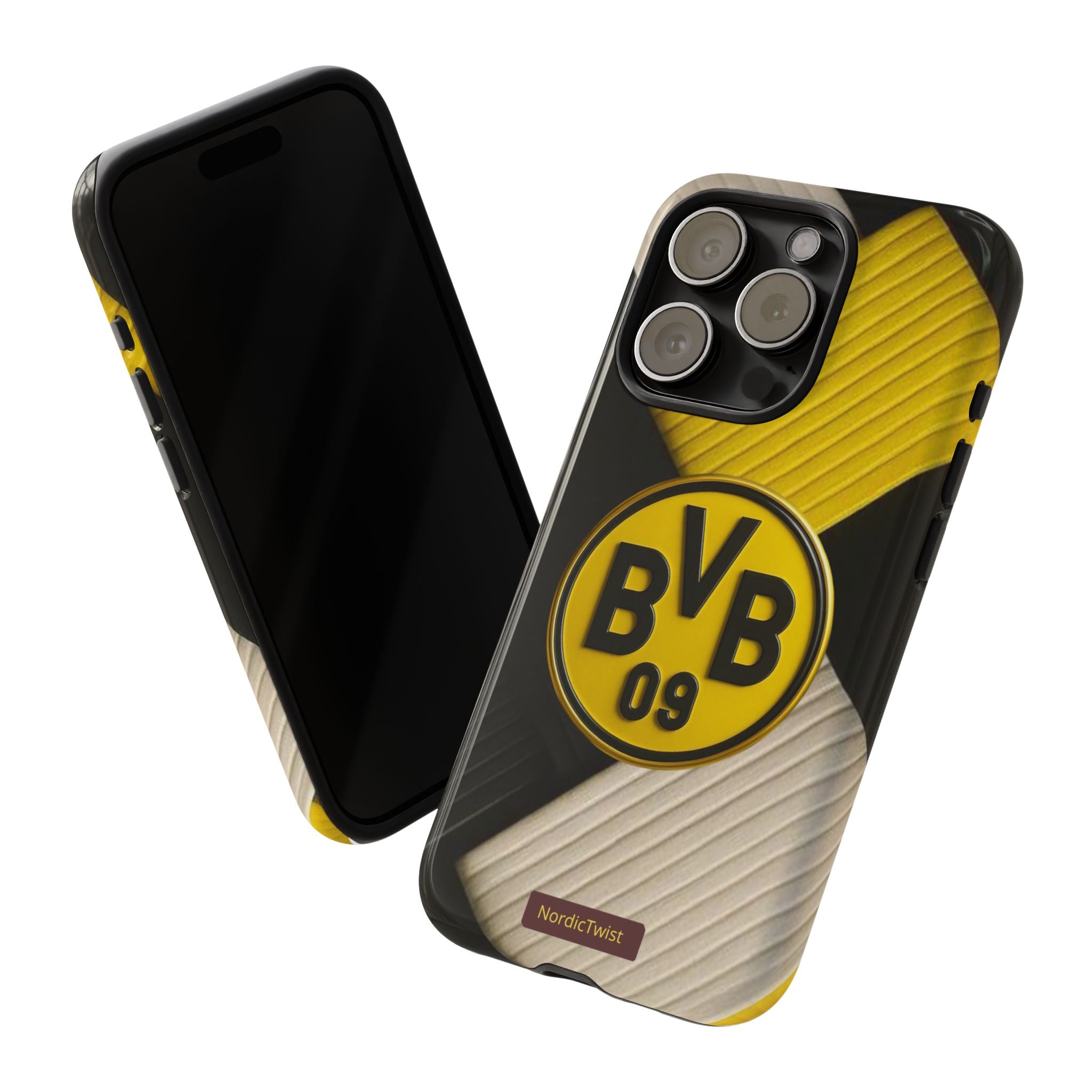 BVB 09 Tough Phone Case - Durable Protection with Bold Black and Yellow Design