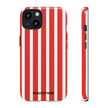 Red Striped Phone Case - Tough Cases for Stylish Protection