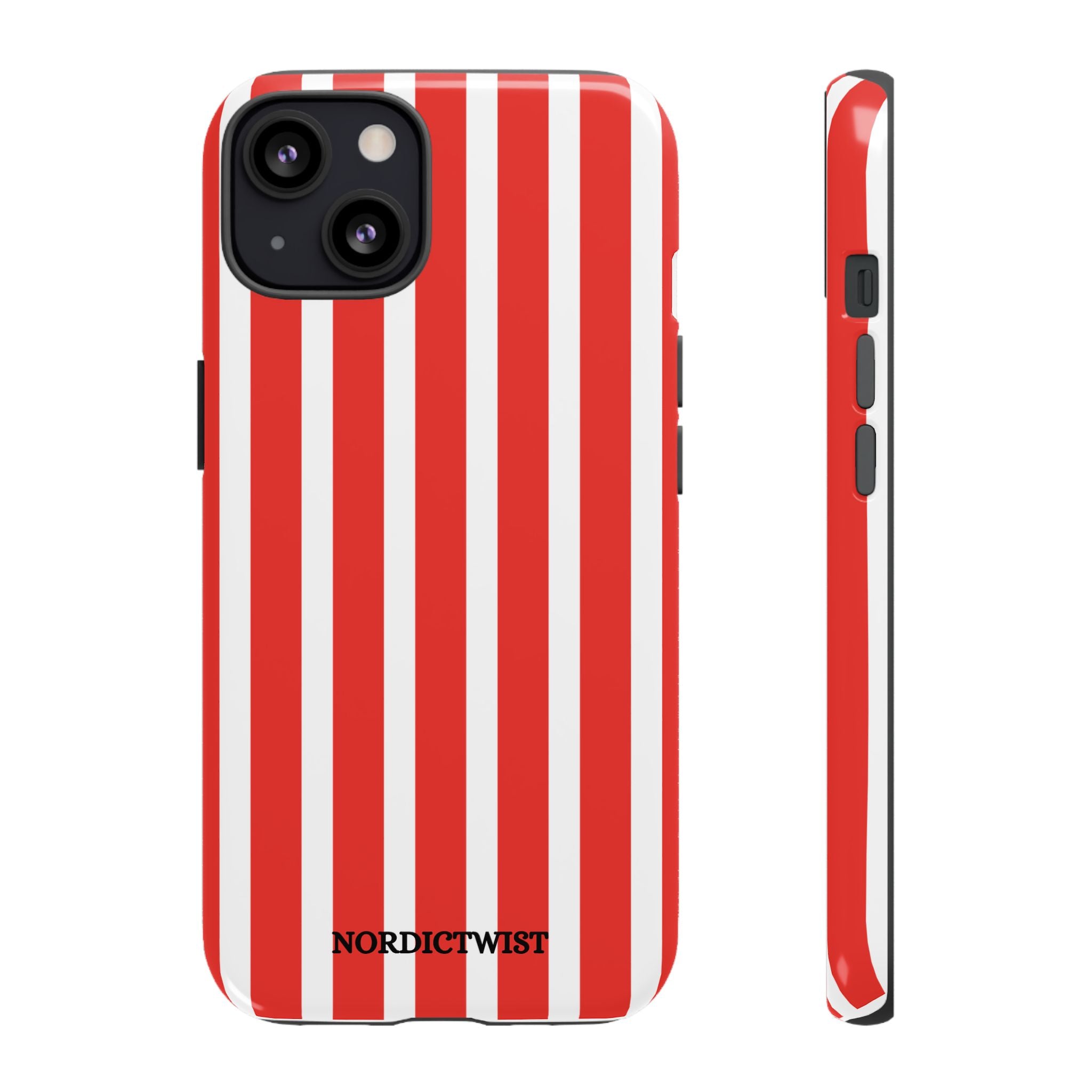 Red Striped Phone Case - Tough Cases for Stylish Protection