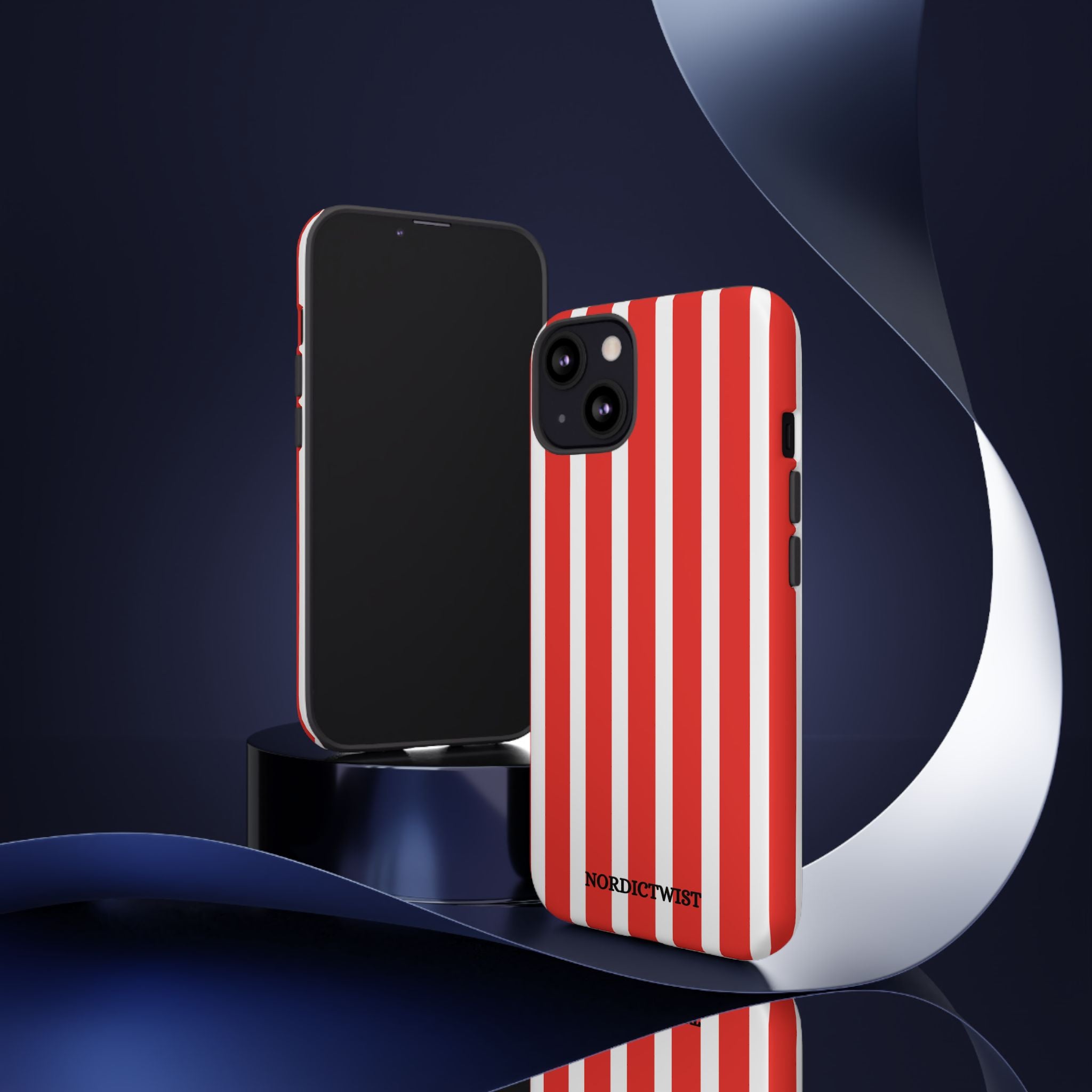 Red Striped Phone Case - Tough Cases for Stylish Protection