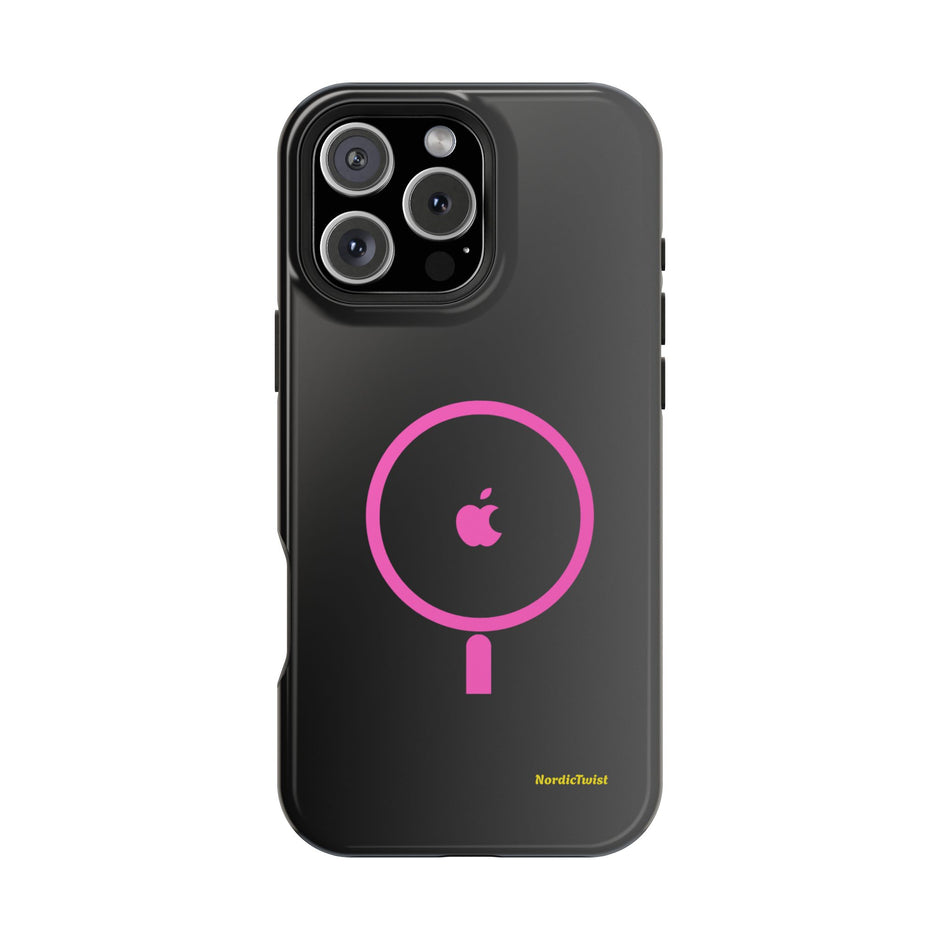 MagSafe Magnetic Impact-Resistant Phone Case — Pink Ring Design