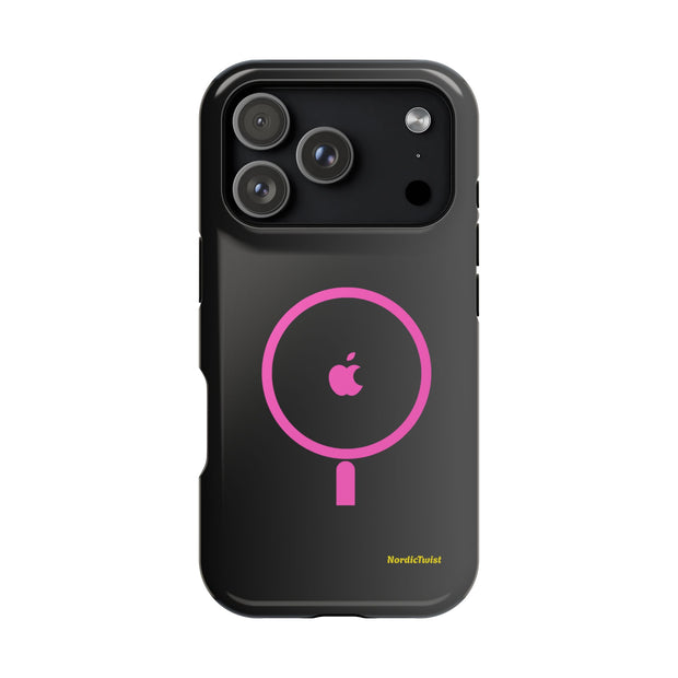MagSafe Magnetic Impact-Resistant Phone Case — Pink Ring Design