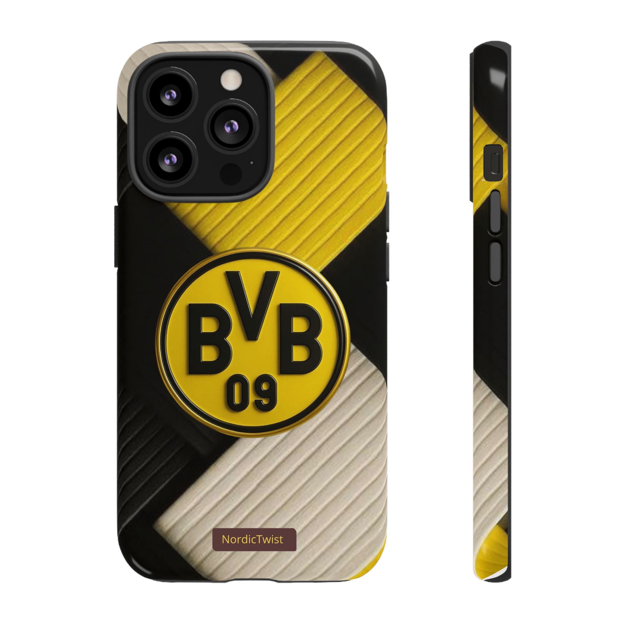 BVB 09 Tough Phone Case - Durable Protection with Bold Black and Yellow Design