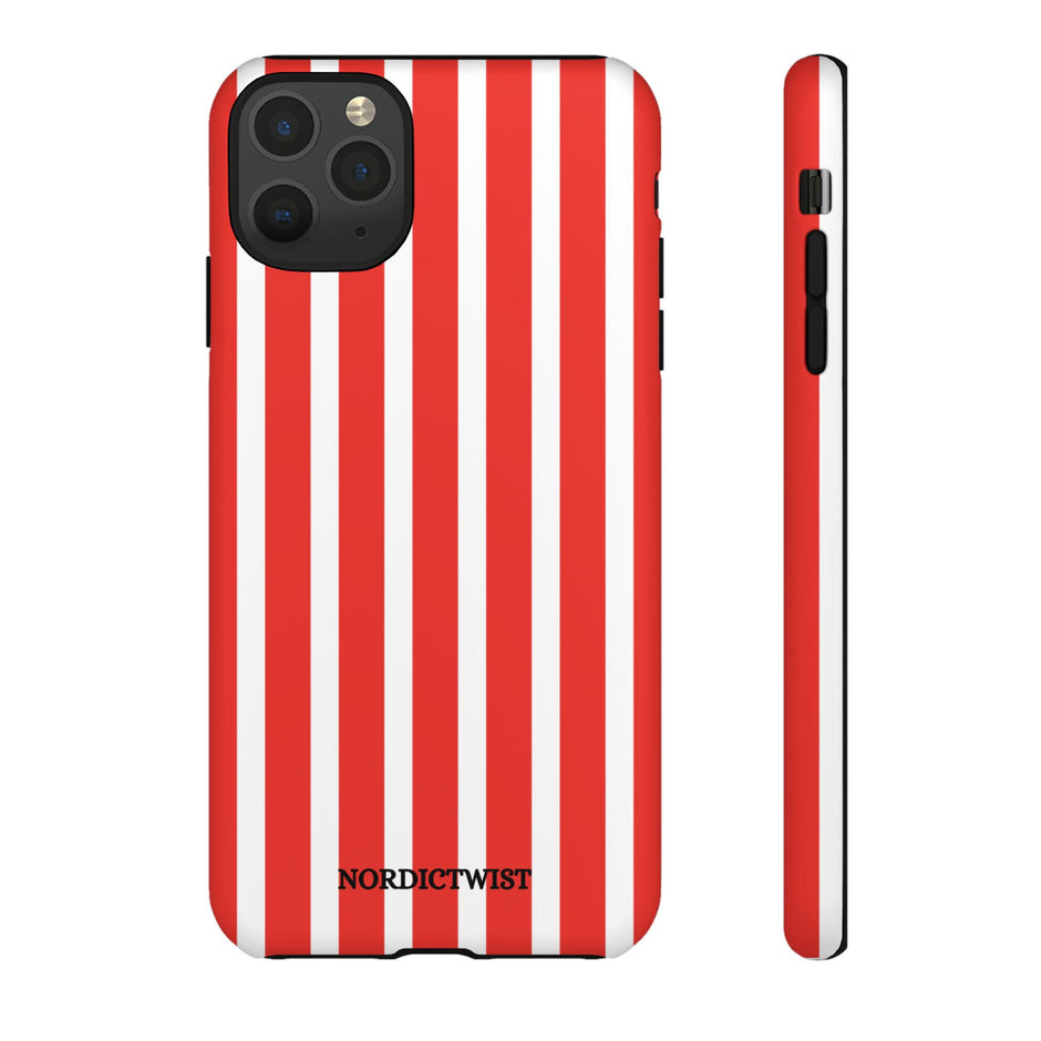 Red Striped Phone Case - Tough Cases for Stylish Protection