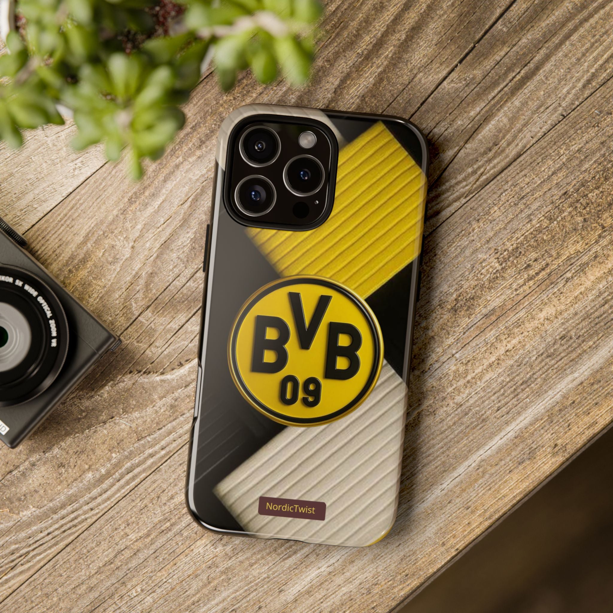 BVB 09 Tough Phone Case - Durable Protection with Bold Black and Yellow Design
