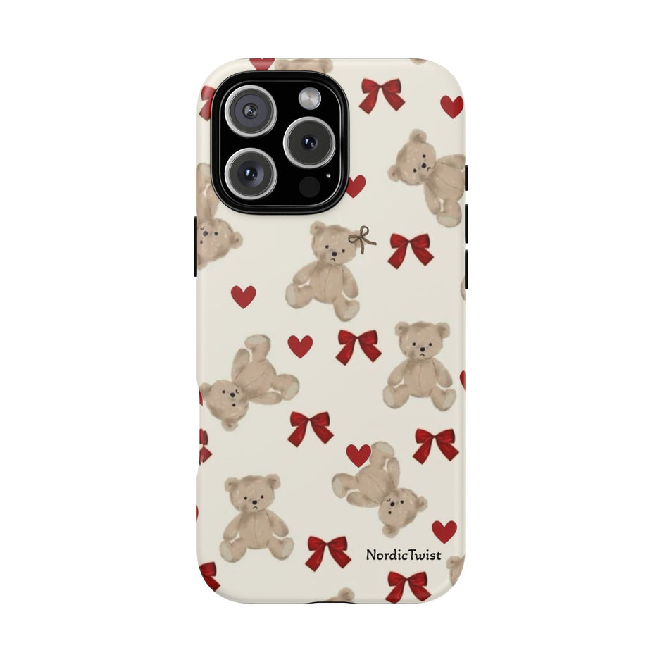 Teddy Bear Hearts Phone Case