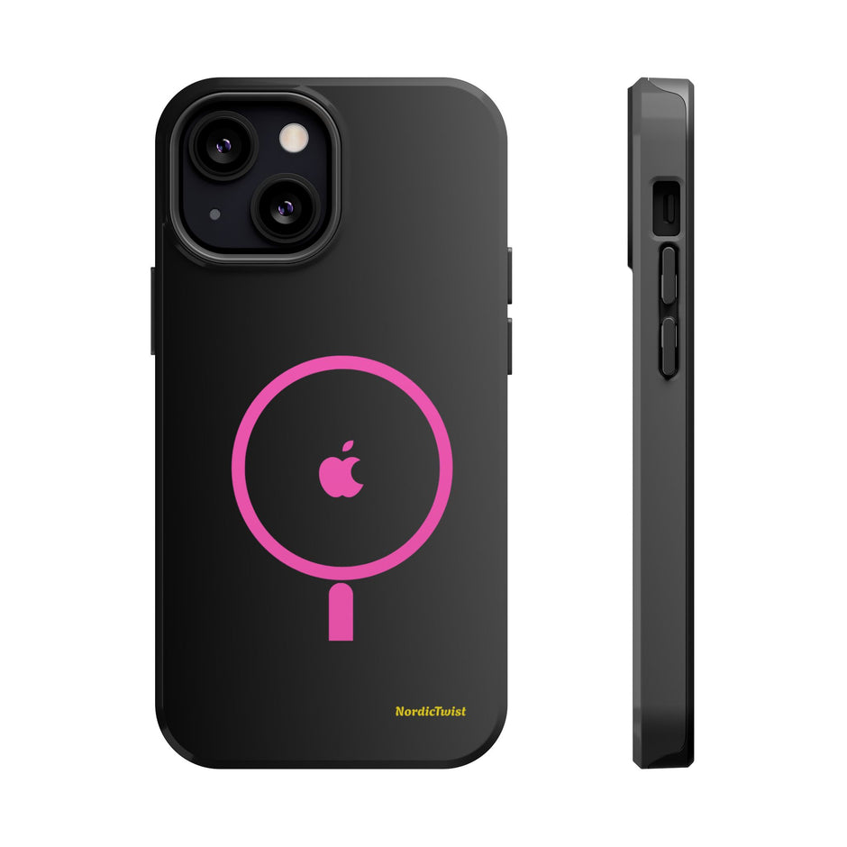 MagSafe Magnetic Impact-Resistant Phone Case — Pink Ring Design