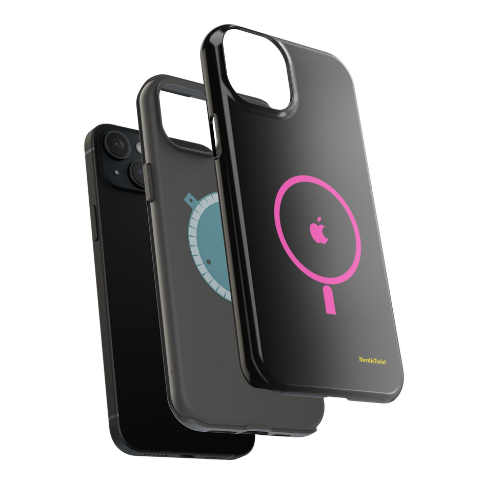MagSafe Magnetic Impact-Resistant Phone Case — Pink Ring Design