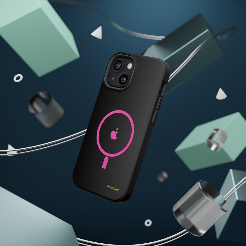 MagSafe Magnetic Impact-Resistant Phone Case — Pink Ring Design