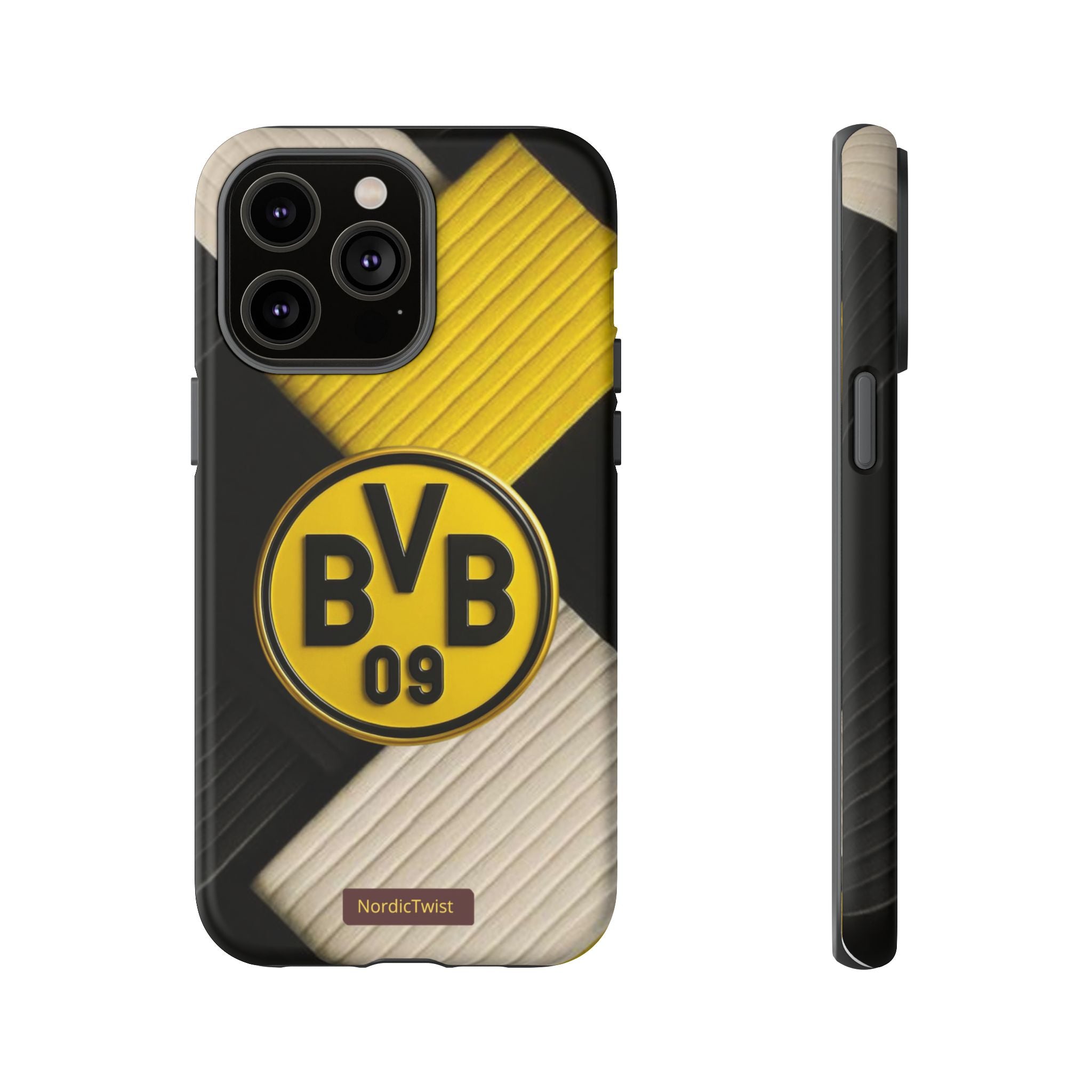 BVB 09 Tough Phone Case - Durable Protection with Bold Black and Yellow Design