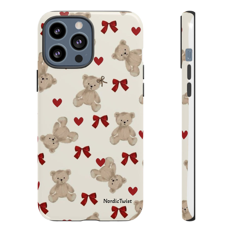 Teddy Bear Hearts Phone Case