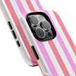 Pink Striped Phone Case - Stylish & Durable Cover